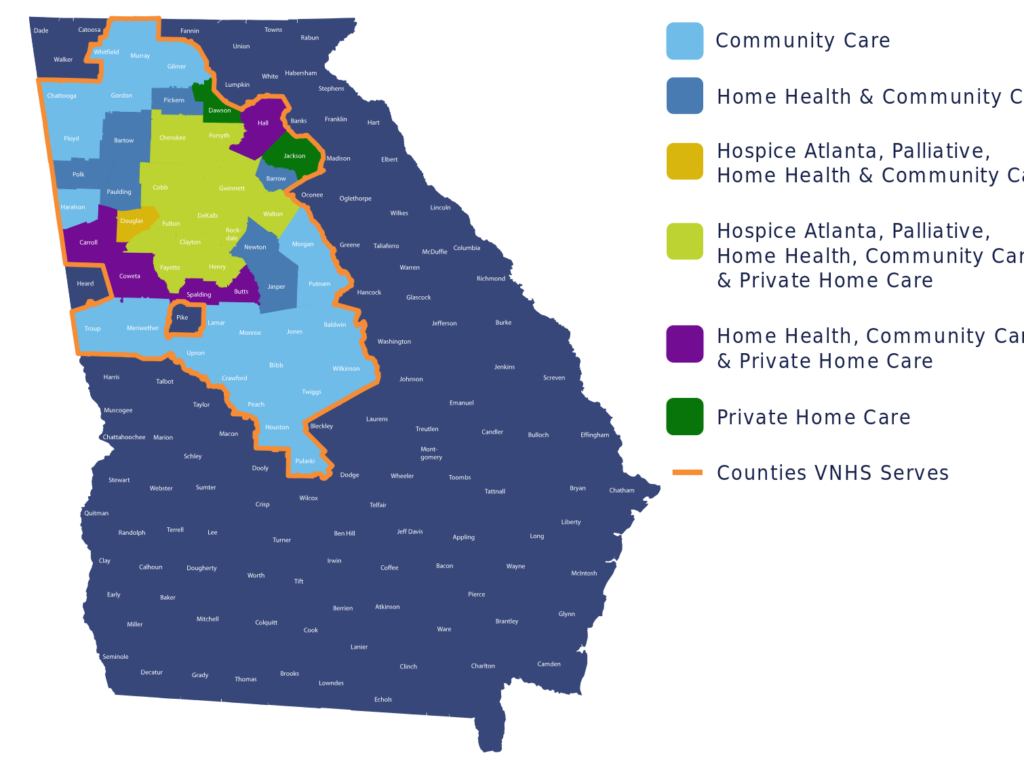 Locations and Service Area - Visiting Nurse Health System